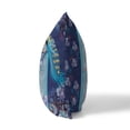 thumbnail image 2 of Enchanted Peacock Indoor/Outdoor Pillow with Removable Cover in Indigo 16x16, 2 of 7