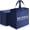 Navy Blue, variant on 50 Pieces Reusable Totes Bag Bulk Shopping Bags Non Woven Grocery handbag with Handles Foldable for Boutiques(Rose Red)