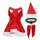 thumbnail image 2 of 5 uds., Vestido de Navidad para mujer, ropa de cosplay sin mangas, traje de Santa, disfraz de Navidad, talla M (sombrero de Navidad + vestido + guantes + cinturón), 2 of 6