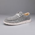 thumbnail image 4 of Men's Canvas Slip-On Loafers Breathable Lightweight Casual Shoes Comfortable, 4 of 4