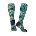 thumbnail image 4 of Balery Tropical Leaves Printed Novelty Socks Men's Women's Crew Socks Sports Socks Knee High Socks Cotton Socks Quirky and Cool Socks, 4 of 9