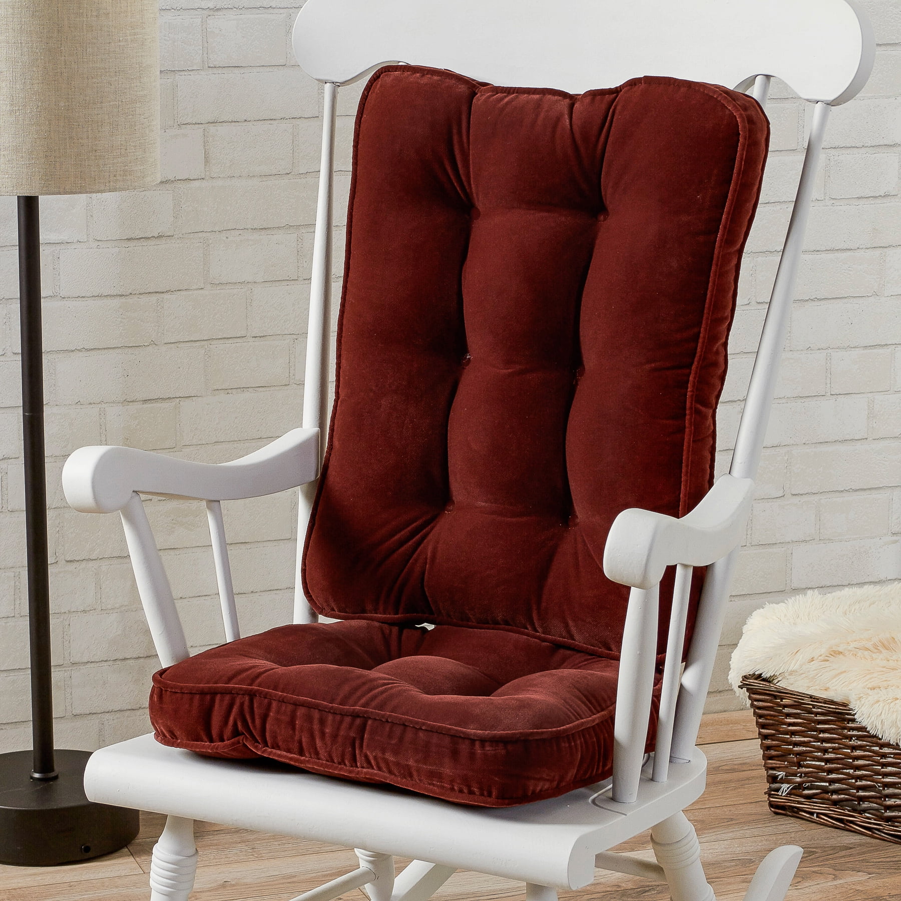 Greendale Home Fashions Hyatt 2-Piece Standard Rocking Chair Cushion Set Beige