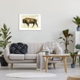 thumbnail image 2 of Stupell Bison Rural Animal Watercolor Animals & Insects Painting White Framed Art Print Wall Art, 2 of 7