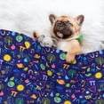 thumbnail image 3 of Yiaed Mathematics And Chemistry Print Dog Blankets-Cat Blanket Washable for Couch Protection,Puppy Blanket, Soft Plush Reversible Throw Furniture Protector-, 3 of 8