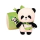 thumbnail image 5 of Juguetes de panda de peluche de dibujos animados, juguete para acompañar el sueño, regalos de cumpleaños decorativos para el hogar con bambú, 5 of 9