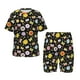 thumbnail image 1 of Balery Flower Butterfly Conjunto de Pijama Infantil de Manga Corta con Estampado – Ropa de Dormir de Algodón Suave-4X-Large, 1 of 6