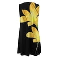 thumbnail image 3 of WILLBEST Vestidos Casuales para Mujer Vestido Suelto de Verano para Mujer, sin Mangas, Estampado Floral, Cuello En V, Ahuecado, Informal, para Playa, Minivestido XXXGrande, 3 of 3