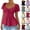 #453 Hot Pink, variant on Women's Eyelet Embroidery Puff Sleeve Blouse Sweetheart Neck Ruched Tie Front Peplum Top Casual Summer T Shirts for Ladies Pink,S