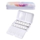 thumbnail image 1 of Paleta de acuarelas vacía Uxcell, lata de acuarela metálica con 14 medios pans, caja de pintura colorida de 14 pozos, 1 of 7