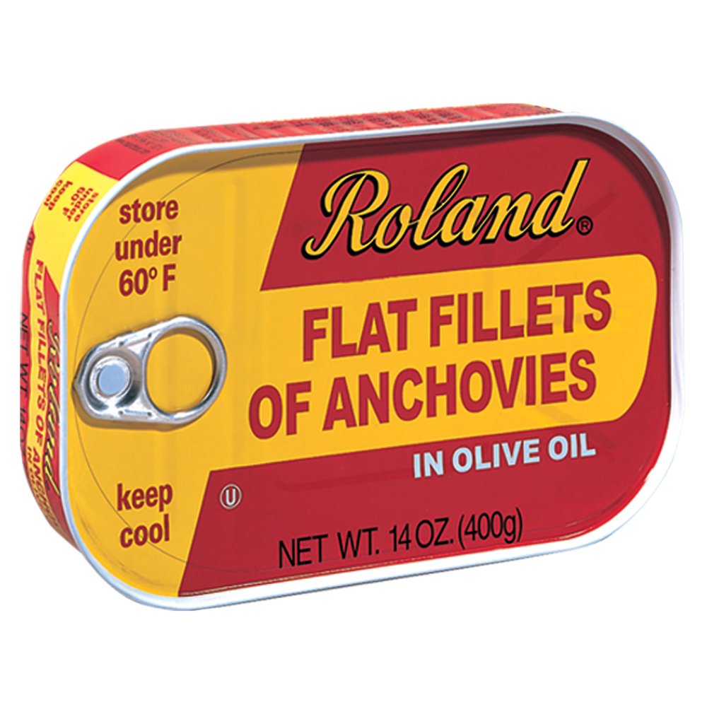 Roland Anchovy Fillets with Olive Oil, 14 Oz