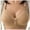 Khaki, variant on Wireless Bras Women Full Support Comfortable Bra Back Supportive Design Plus Size Underwear Comfy Bra Beige