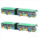 thumbnail image 1 of 2X Niños Diecast Modelo VehíCulo Bus Coche Juguetes Pequeño Pull Back Toys Verde, 1 of 5