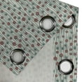 thumbnail image 4 of Ambesonne Geometric Grommet Curtain, Thin Lines with Dots, 50" x 120", Brown Cream Seafoam, 4 of 6