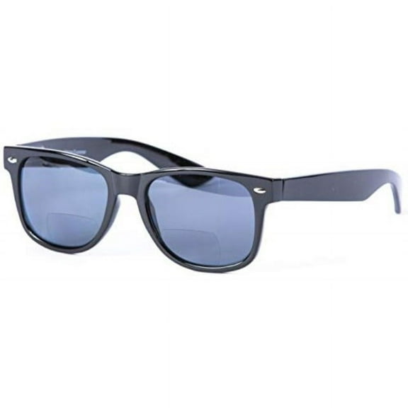 "Lovin Rays" Polarized Nearly Invisible Line Bifocal Sunglasses (Black, 2.0)