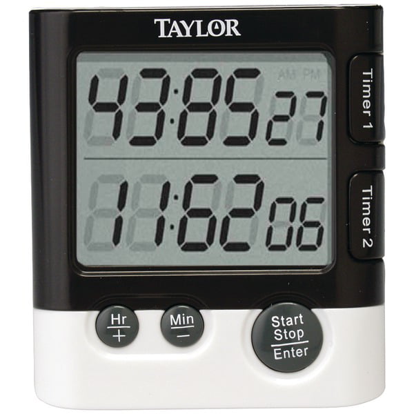 Taylor 10 Key Digital Kitchen Household Baking Timer 1.2" LCD Readout 3-Pack 