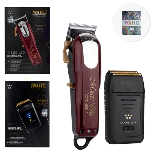 Wahl® Kit Profesional Magic Clip Cordless Five Star + Vanish Shaver 8173