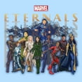 thumbnail image 2 of Men's Marvel Eternals Group Repeating Graphic Tee Light Blue Small, 2 of 4