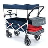 Creative Outdoor Push Pull Titanium Series Folding Wagon Stroller Cart Navy Blue