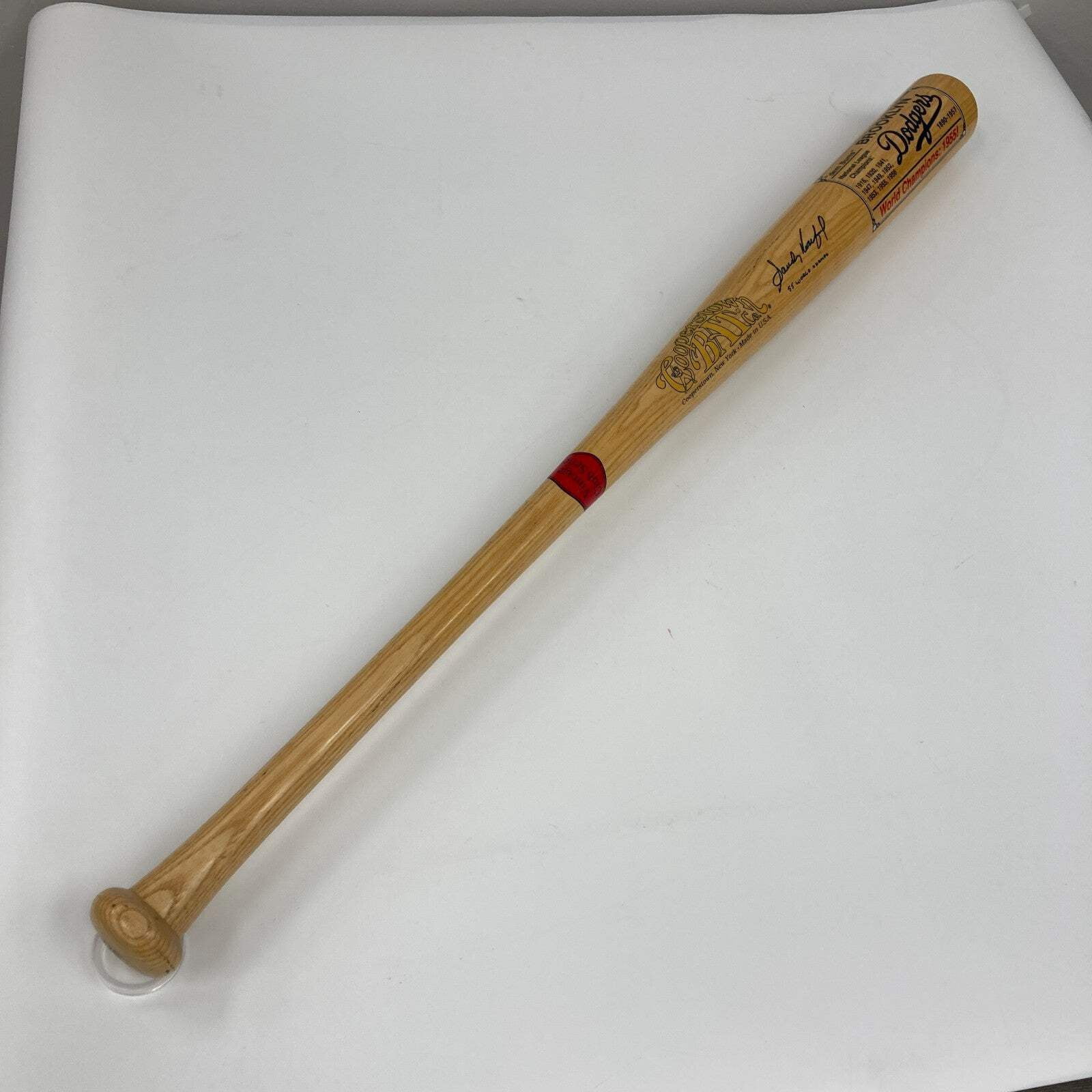 Sandy Koufax "1955 World Series Champs" Signed Inscribed Baseball Bat PSA DNA