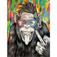 thumbnail image 2 of 5D bricolaje completo taladro diamante pintura chimpancé punto de cruz bordado kits Likrtyny decoración de arte, 2 of 6
