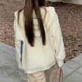 thumbnail image 5 of USSUMA Jeans Jacket for Women Winter Hooded Fleece Lined Thick Warm Loose Drawstring Windproof Denim Outwear for Weekend Outing Adventure Travel Trip XXL Blue, 5 of 7
