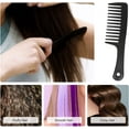 thumbnail image 4 of Wide Tooth Comb, Tooth Comb Detangling Large Hair Detangling Comb Anti-static Comb Hair Comb for Curly Hair Long Hair Wet Dry Hair Reduce Hair Breakage, 2PCS(Black, Pink), 4 of 5