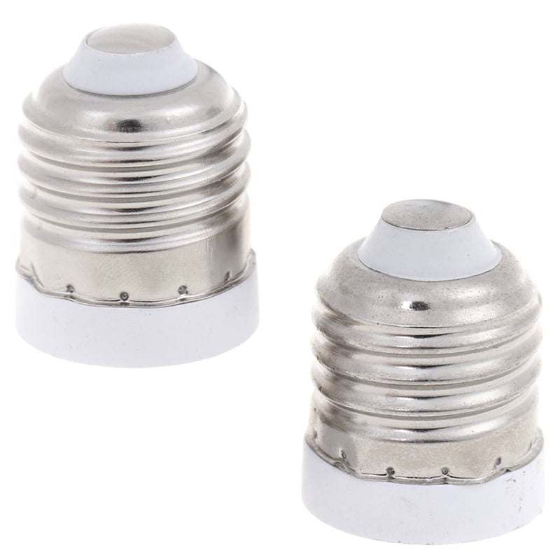 New 2PCS E12 to E17 Adapter Converter Lamp Holder Base Socket For LED Light Bulb 