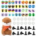 thumbnail image 2 of 20pairs 9mm Glass Safety Eyes with Washers,Dome Animal Eyes Vertical/Round Pupil Cat&Dragon Eye Designs for Plush Toys Amigurumi DIY Teddy Bear Doll Crafts Accessories, 2 of 5