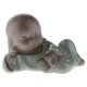thumbnail image 2 of Estatuil De Monjes, Adornos Decorativos De Monjes De Cerámica, Decoración De Estante De Escritorio Para Mascotas De Té, Arte De Colección perfecl Figura monje pequeña de cerámica, 2 of 8