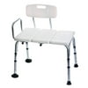 Medline Transfer Bench with Back, Knockdown