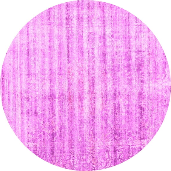 Ahgly Company Indoor Round Persian Pink Traditional Area Rugs, 6' Round