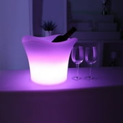 Modern Home LED Glowing Ice Bucket w/Infrared Remote Control
