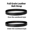 thumbnail image 4 of ‌Catelles Men's Crocodile Pattern Headless Black Belt - Genuine Leather Automatic Buckle Waistband, Durable Stylish for Business Casual Wear,Gifted by Box&For waist 42in Width 1.38in(3.5cm), 4 of 9