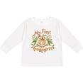 thumbnail image 3 of Inktastic My 1st Thanksgiving Pumpkin Vegetables in Orange and Green Boys or Girls Long Sleeve Toddler T-Shirt, 3 of 5