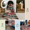 thumbnail image 4 of Heriz Medallion Red 2 ft. x 7 ft. Machine Washable Traditional Indoor Area Rug, 4 of 4