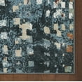thumbnail image 5 of Everwash Treasure Eloise Modern Geometric Machine Washable Indoor Area Rug, Navy Blue, 5'2"x7'2", 5 of 10