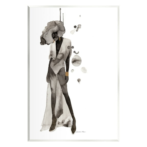 Stupell Industries Abstract Woman Illustration Abstract Painting Unframed Art Print Wall Art, 10 x 15
