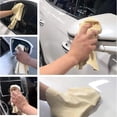 thumbnail image 6 of Pryon Chamois Leathers for Car 60x40 cm, Large Absorbent Shammy Leather Cloth, Car Drying Towel for Windows, Glass, Mirrors, Soft Chamois Leather Cloth for Auto Detailing and Cleaning, 6 of 7