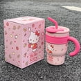 thumbnail image 3 of 700/1200ml Sanrio Hello Kitty My Melody Pochacco Cinnamoroll Hangyodon Water Bottle Cute Water Bottle with Straw Girl Anime Gift, 3 of 4