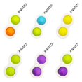 thumbnail image 1 of Simple Dimple KeyChain Interesty Sensory Toys,Fidget Simple Dimple Keychain Toy Stress Relief Hand Toys for Children and Adults, 1 of 6
