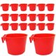 thumbnail image 3 of ColoMX Alimentador de pájaros para mascotas, alimentador de agua de plástico, tazón de comida para gallo, alimentador de loros y pájaros, 30 Uds., 3 of 7