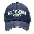 thumbnail image 1 of TIEVOSA Vintage Print Washed Cap for Men and Women Adjustable UniBaseball Hat（Navy）, 1 of 3
