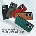 thumbnail image 6 of ELEHOLD PU Leather Case For Samsung Galaxy A05 Slim Magnetic Shockproof Cover, [MagSafe Compatible], [Lens&Screen Protection], Drop protection Case - Winered, 6 of 11