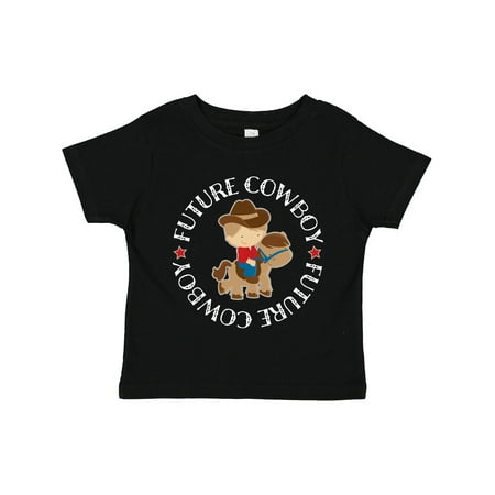 

Inktastic Future Cowboy Boys Western Outfit Gift Toddler Boy Girl T-Shirt
