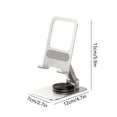 thumbnail image 3 of Wzzjkit Full Metal Folding Phone Bracket All Round Rotation Infinite Angle Adjustment High Load Bearing Capacity Soft Rubber Protection And Scratch Resistance, 3 of 7