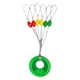 thumbnail image 1 of Frijol Espacial 600 uds./100 flotadores de pesca en grupo de goma colorida para exteriores (forma de oliva S) Ehuebsd Para Estrenar, 1 of 8