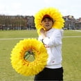 thumbnail image 2 of Kearding Sombreros amarillos elegantes y delicados de los girasoles para las fiestas de baile Poliéster reutilizable y flexible Kits de decoración para fiestas, 2 of 6