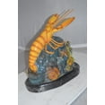 thumbnail image 6 of Nifao Lobster with Fish Bronze Statue – Home Decor Sculpture, 9"L x 18"W x 16"H, 6 of 17