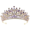 thumbnail image 1 of KAKOWELY Corona de diamantes de imitación para novia, corona decorativa para novia, accesorio para el cabello de cumpleaños, 1 of 4