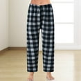 thumbnail image 2 of Labakihah pants for women Women Casual Plaid Pajama Pants Soft Pants Loose Homewear Sleepwear Pants White, 2 of 9